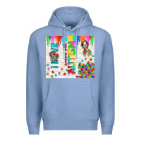 Colony Blue i love someone with autism Premium Hoodie - TumblerDesignByShophia