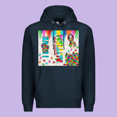 I Love Someone With Autism Premium Hoodie Designed By Tumblerdesignbyshophia