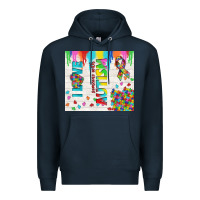 Navy i love someone with autism Premium Hoodie - TumblerDesignByShophia