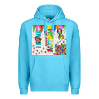 Ocean Blue i love someone with autism Premium Hoodie - TumblerDesignByShophia