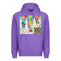 Purple i love someone with autism Premium Hoodie - TumblerDesignByShophia