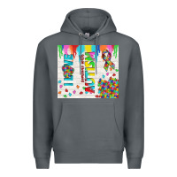 Rock i love someone with autism Premium Hoodie - TumblerDesignByShophia
