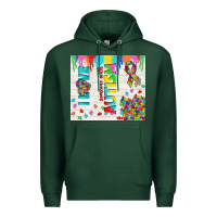 Sports Green i love someone with autism Premium Hoodie - TumblerDesignByShophia
