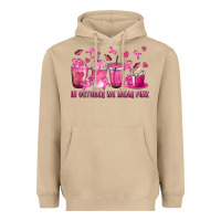Mushroom In October We Wear Pink with Breast Cancer Coffee Heavyweight Hoodie - texasbilliewilder