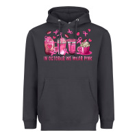 Smoke In October We Wear Pink with Breast Cancer Coffee Heavyweight Hoodie - texasbilliewilder