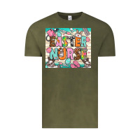 Vintage Olive Easter Day Nurse Vintage Tee - NancyCooperArtShop