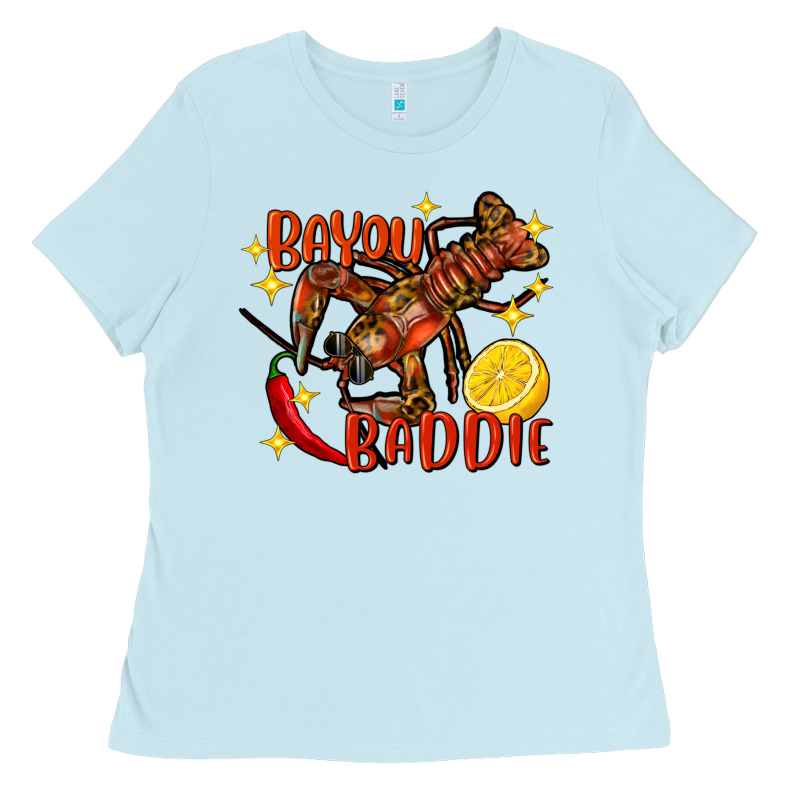Crawfish Bayou Baddie Ladies Tee by FaDigitalArtStudio | Teevron