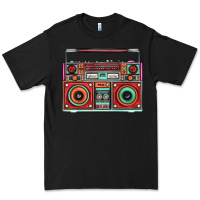 Black Boombox Premium Tee - FaDigitalArtStudio