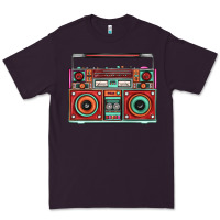 Plum Boombox Premium Tee - FaDigitalArtStudio