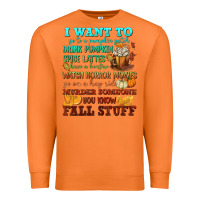 Carrot I want to Fall stuff Premium Sweatshirt - NancyCooperArtShop