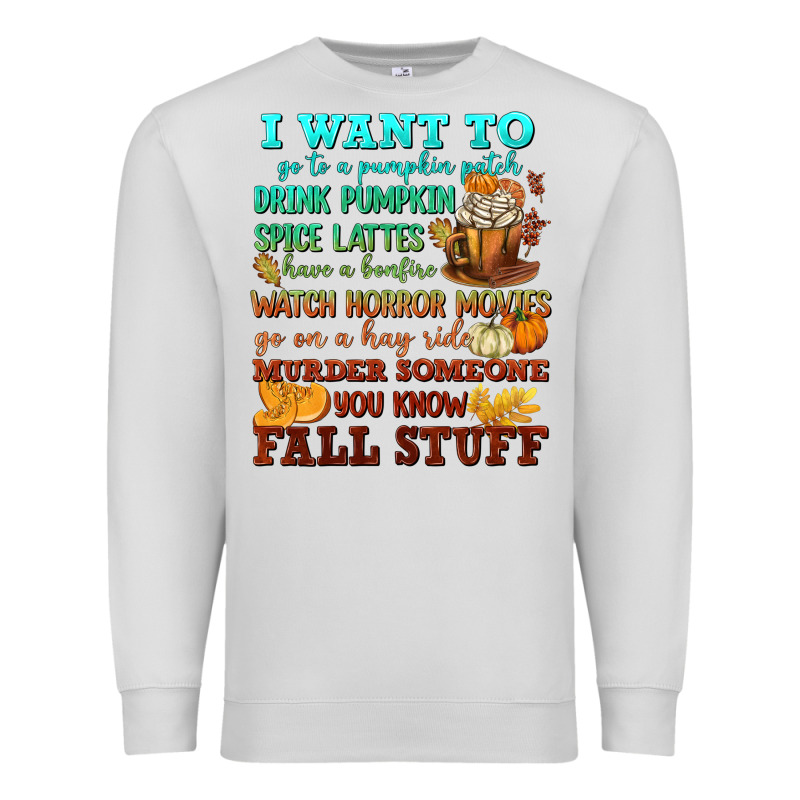 I Want To Fall Stuff Premium Sweatshirt by NancyCooperArtShop | Teevron