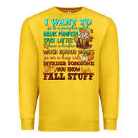 Lemon I want to Fall stuff Premium Sweatshirt - NancyCooperArtShop
