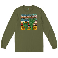 Army Green cactus sunflower coaster Long Sleeve Tee - JahusDesignShop