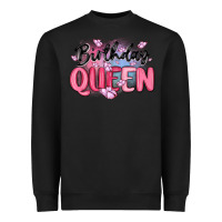 Black birthday queen Heavyweight Sweatshirt - MaliasSmallBusiness