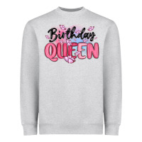 Heather Grey birthday queen Heavyweight Sweatshirt - MaliasSmallBusiness