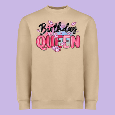 Birthday Queen Heavyweight Sweatshirt Designed By Maliassmallbusiness