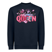 Navy birthday queen Heavyweight Sweatshirt - MaliasSmallBusiness