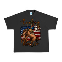 Pigment Black Cowboy Up Rodeo Bucking Bronco Urban Heavy Tee - Jasminsmagicworld