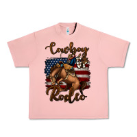 Salmon Cowboy Up Rodeo Bucking Bronco Urban Heavy Tee - Jasminsmagicworld