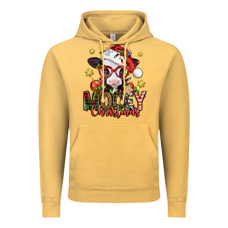 Mooey Christmas Baby Calf Vintage Hoodie by Jasminsmagicworld | Teevron