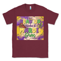 Burgundy bead up bitches it's mardi gras Classic Tee - MaliasSmallBusiness