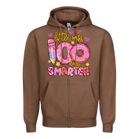 Chestnut little miss 100 days smarter Zipper Hoodie - Artiststas