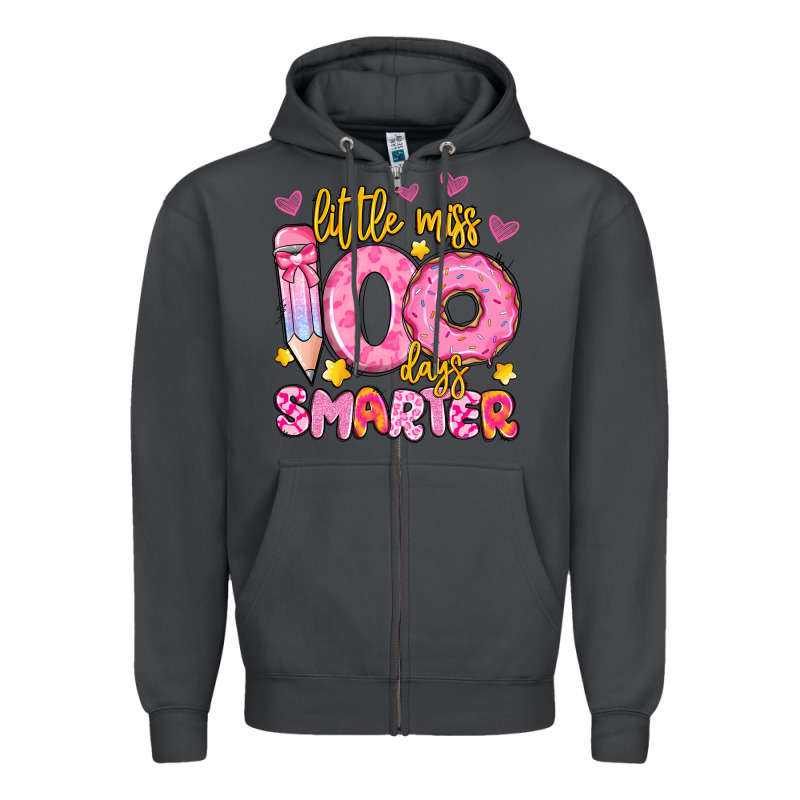 Little Miss 100 Days Smarter Zipper Hoodie by Artiststas | Teevron