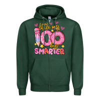 Sports Green little miss 100 days smarter Zipper Hoodie - Artiststas