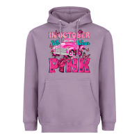 Lavender In October We Wear Pink Truck Heavyweight Hoodie - texasbilliewilder
