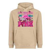 Mushroom In October We Wear Pink Truck Heavyweight Hoodie - texasbilliewilder