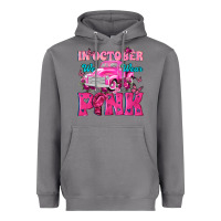 Storm In October We Wear Pink Truck Heavyweight Hoodie - texasbilliewilder