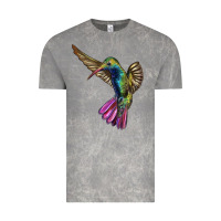 Cloud Rock Flying Ruby Throated Hummingbird Vintage Tee - LillyAllenDesigns
