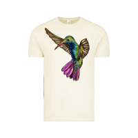 Flying Ruby Throated Hummingbird Vintage Tee | Teevron