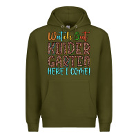 Army Green watch out kindergarten here i come! Premium Hoodie - JahusDesignShop