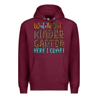 Burgundy watch out kindergarten here i come! Premium Hoodie - JahusDesignShop