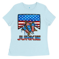 Baby Blue American junkie Ladies Tee - Neo Western