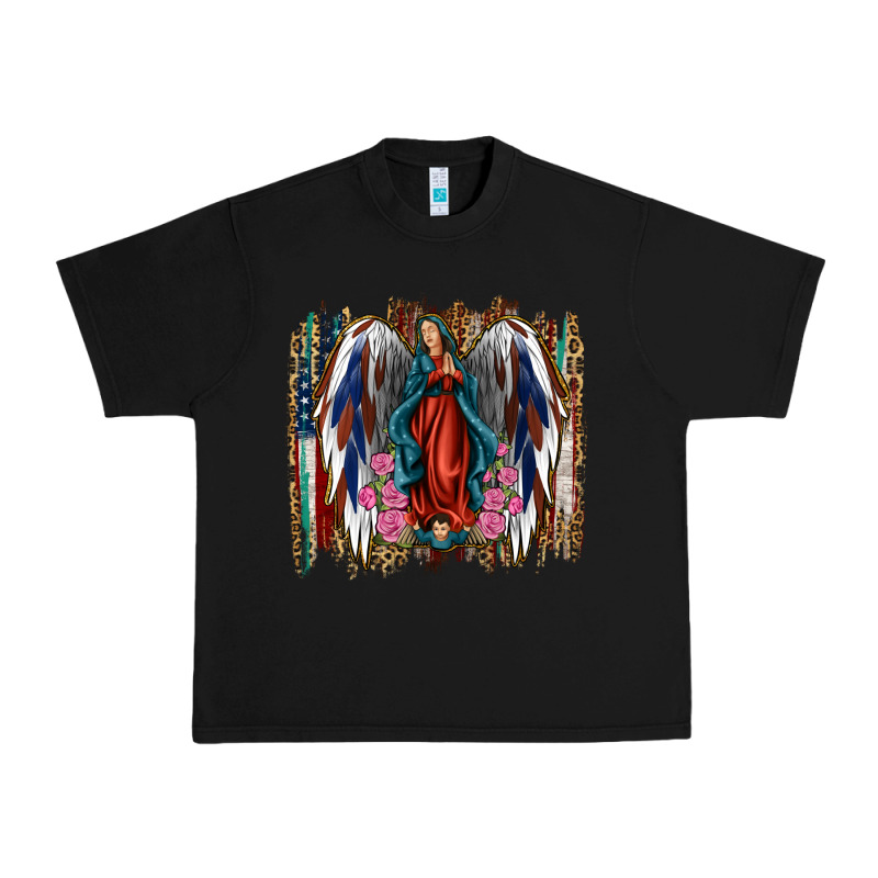 Lady Of Guadalupe 4th Of July Urban Heavy Tee by Jasminsmagicworld | Teevron
