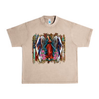 French Oak Lady of Guadalupe 4th of july Urban Heavy Tee - Jasminsmagicworld