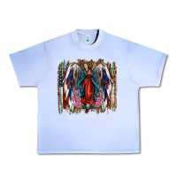 Grape Ice Lady of Guadalupe 4th of july Urban Heavy Tee - Jasminsmagicworld