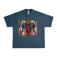 Midnight Navy Lady of Guadalupe 4th of july Urban Heavy Tee - Jasminsmagicworld