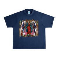 Navy Lady of Guadalupe 4th of july Urban Heavy Tee - Jasminsmagicworld