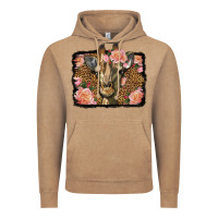 Vintage Coffee Western Floral Giraffe Vintage Hoodie - LillyAllenDesigns