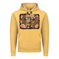 Vintage Mustard Western Floral Giraffe Vintage Hoodie - LillyAllenDesigns