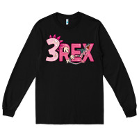 Black pink three rex Long Sleeve Tee - MaliasSmallBusiness