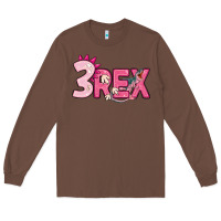 Chestnut pink three rex Long Sleeve Tee - MaliasSmallBusiness
