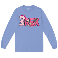 Colony Blue pink three rex Long Sleeve Tee - MaliasSmallBusiness