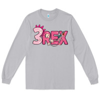 Moon Dust pink three rex Long Sleeve Tee - MaliasSmallBusiness