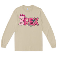 Mushroom pink three rex Long Sleeve Tee - MaliasSmallBusiness