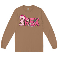 Toasted Coconut pink three rex Long Sleeve Tee - MaliasSmallBusiness