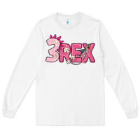 White pink three rex Long Sleeve Tee - MaliasSmallBusiness